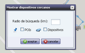 búsqueda de dispositivos cercanos