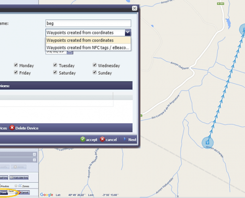 Add new route - Route management